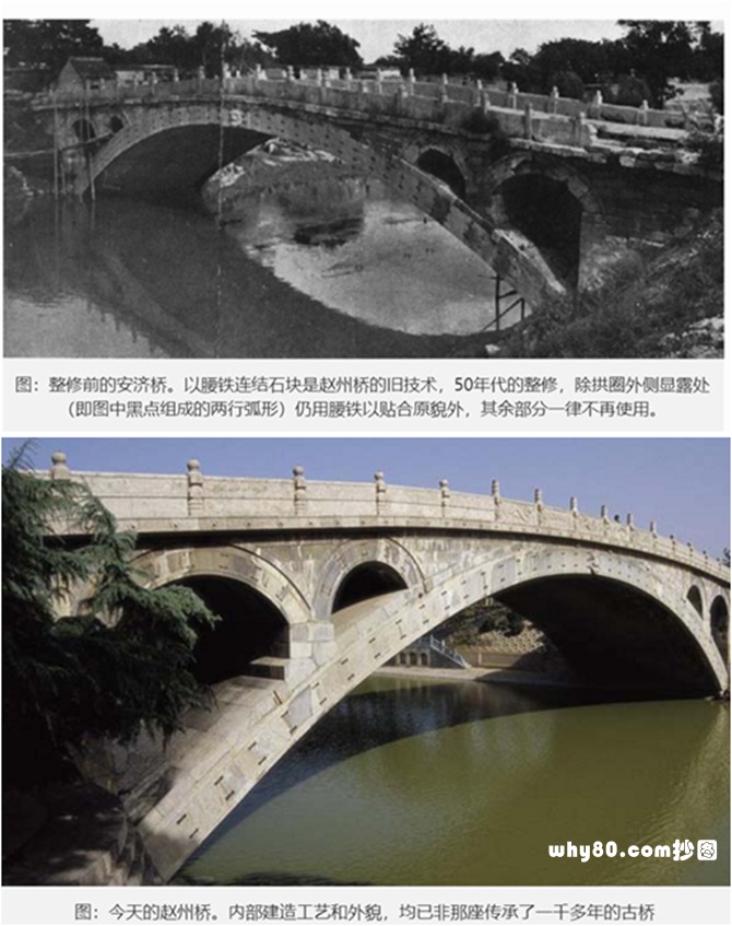 赵州桥俯视图和侧面图图片